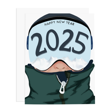 2025 Skier Dude Greeting Card