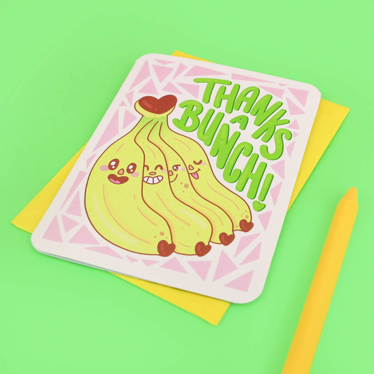 Thanks A Bunch Bananas Greeting Card