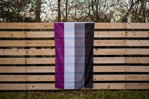 Asexual (Ace) Pride Flag: (L) 3ft x 5ft Single-Sided with Grommets
