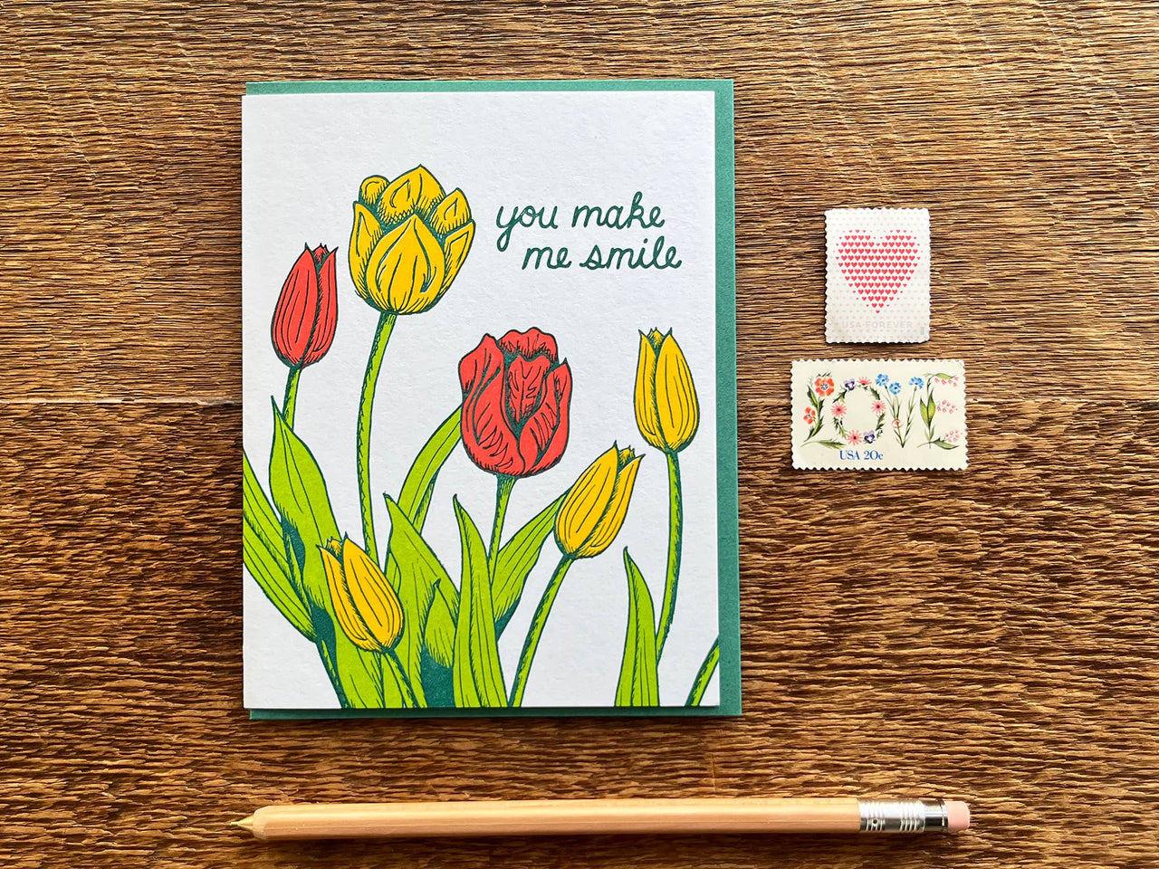 Smile Tulips Card