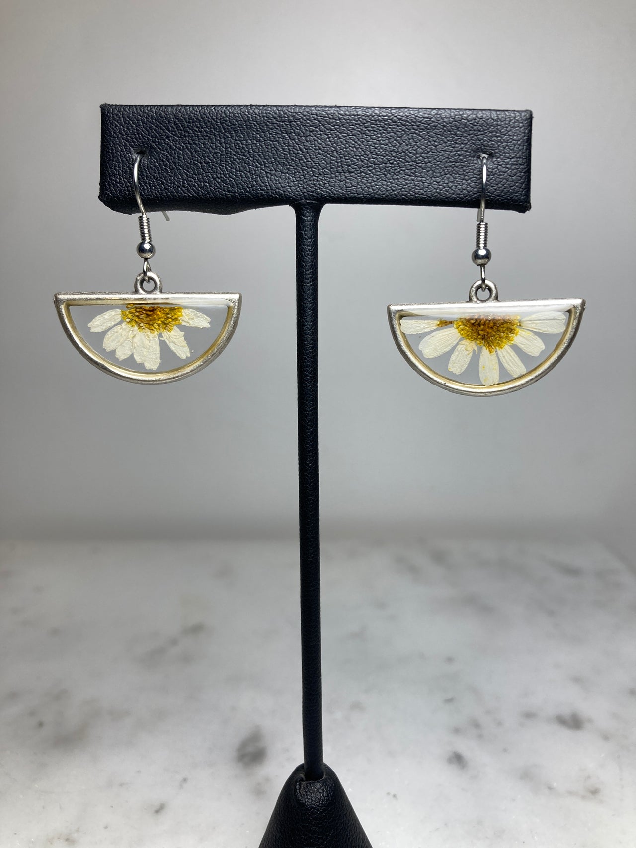 Chamomile Half Circle Earrings