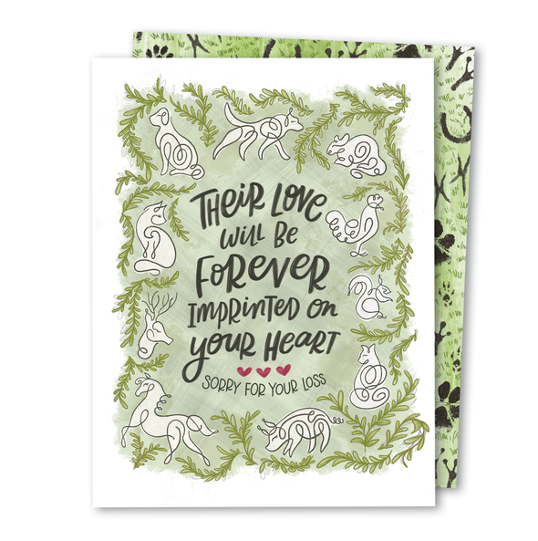 Pet Loss Love | Any Pet Loss Sympathy Bereavement Card