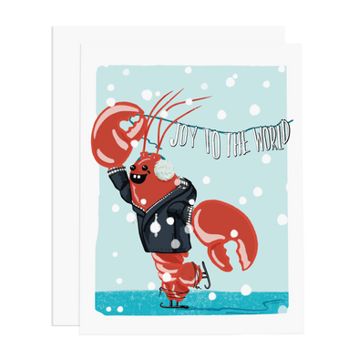 Lobster Joy to the World Greeting Card