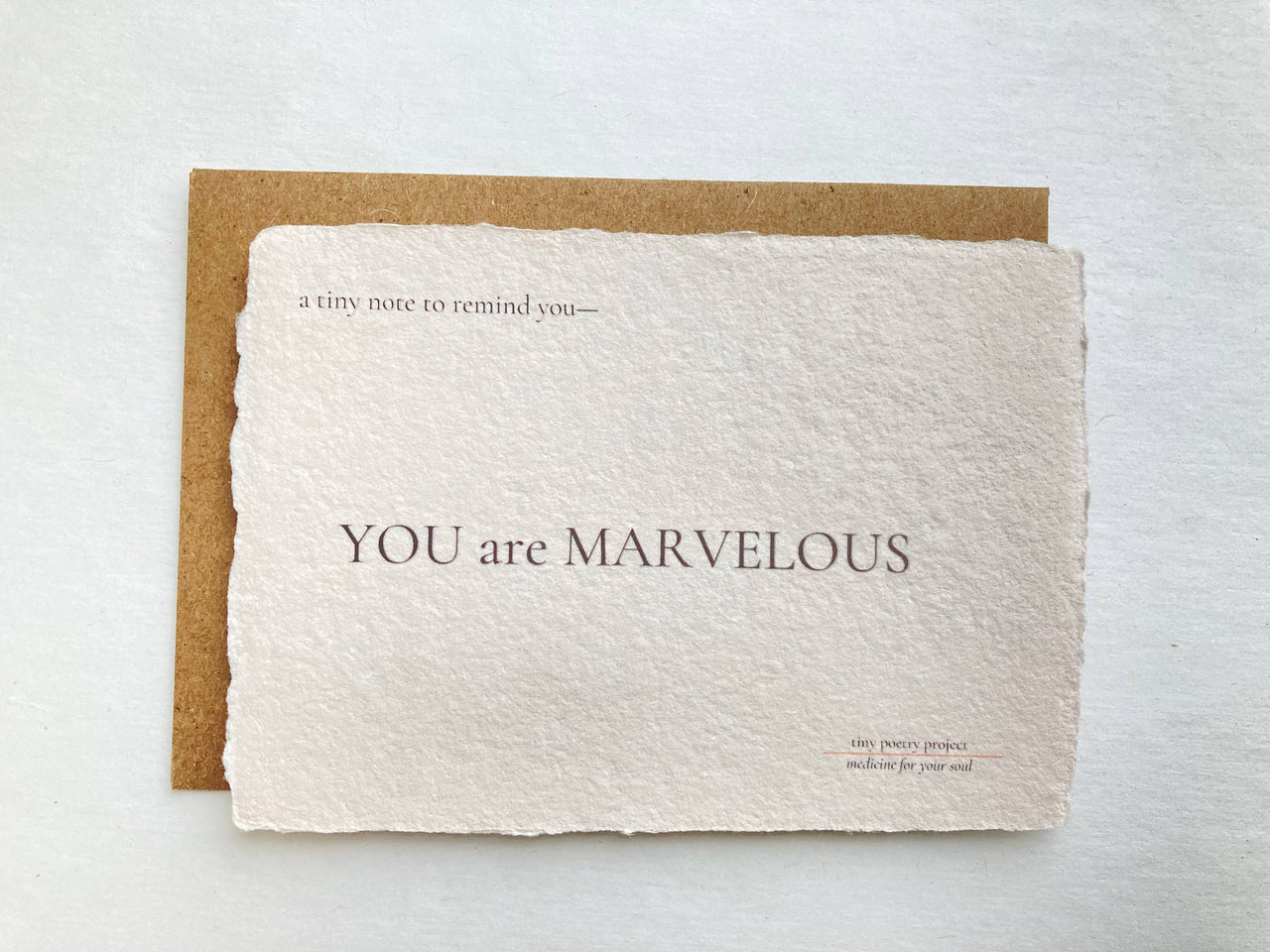 YOU are MARVELOUS: LIFT ME UP! CARD