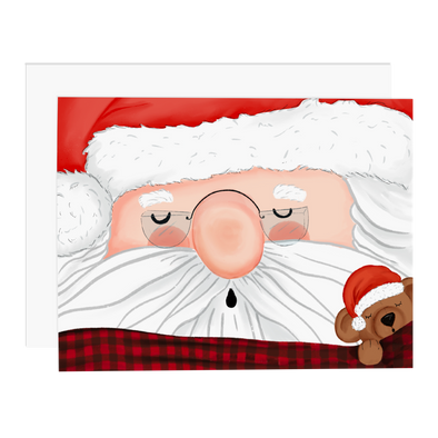 Santa's Nap Greeting Card