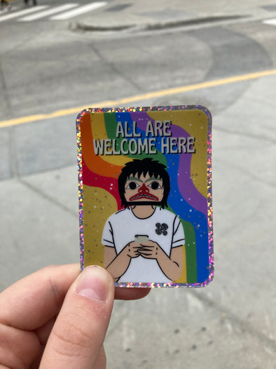 All Are Welcome Sticker