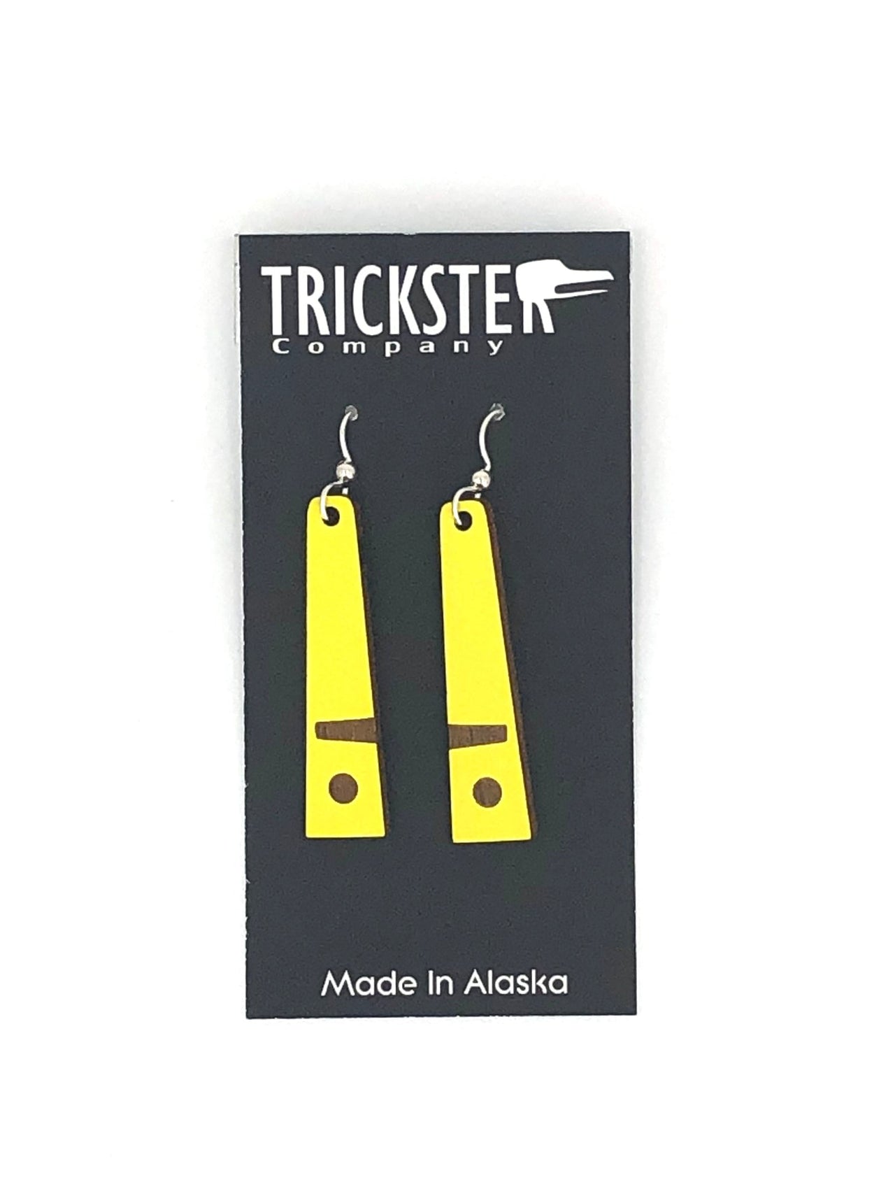 Killer Whale Fins Earrings - Yellow