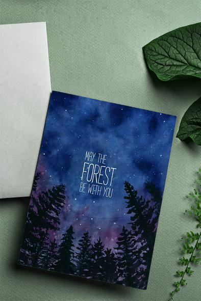 May the Forest Be with You Card