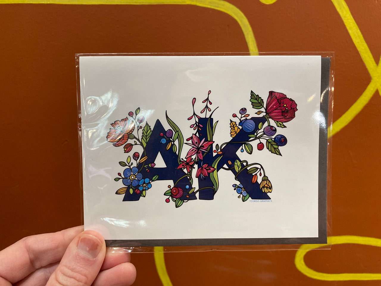 AK Floral Greeting Card