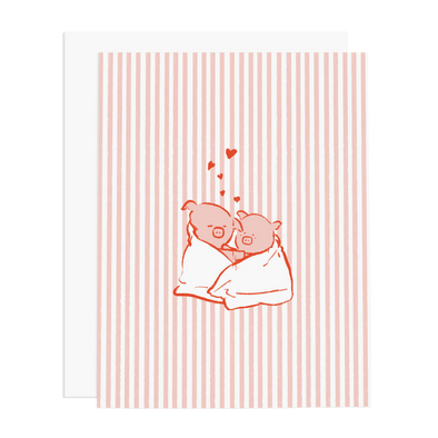 Piggies in a Blanket Greeting Card