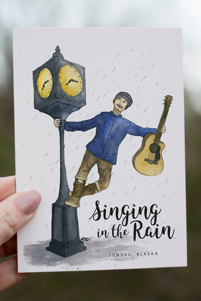 Singing in the Rain Card