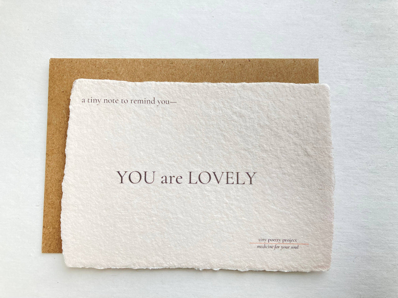 YOU are LOVELY: LIFT ME UP! CARD