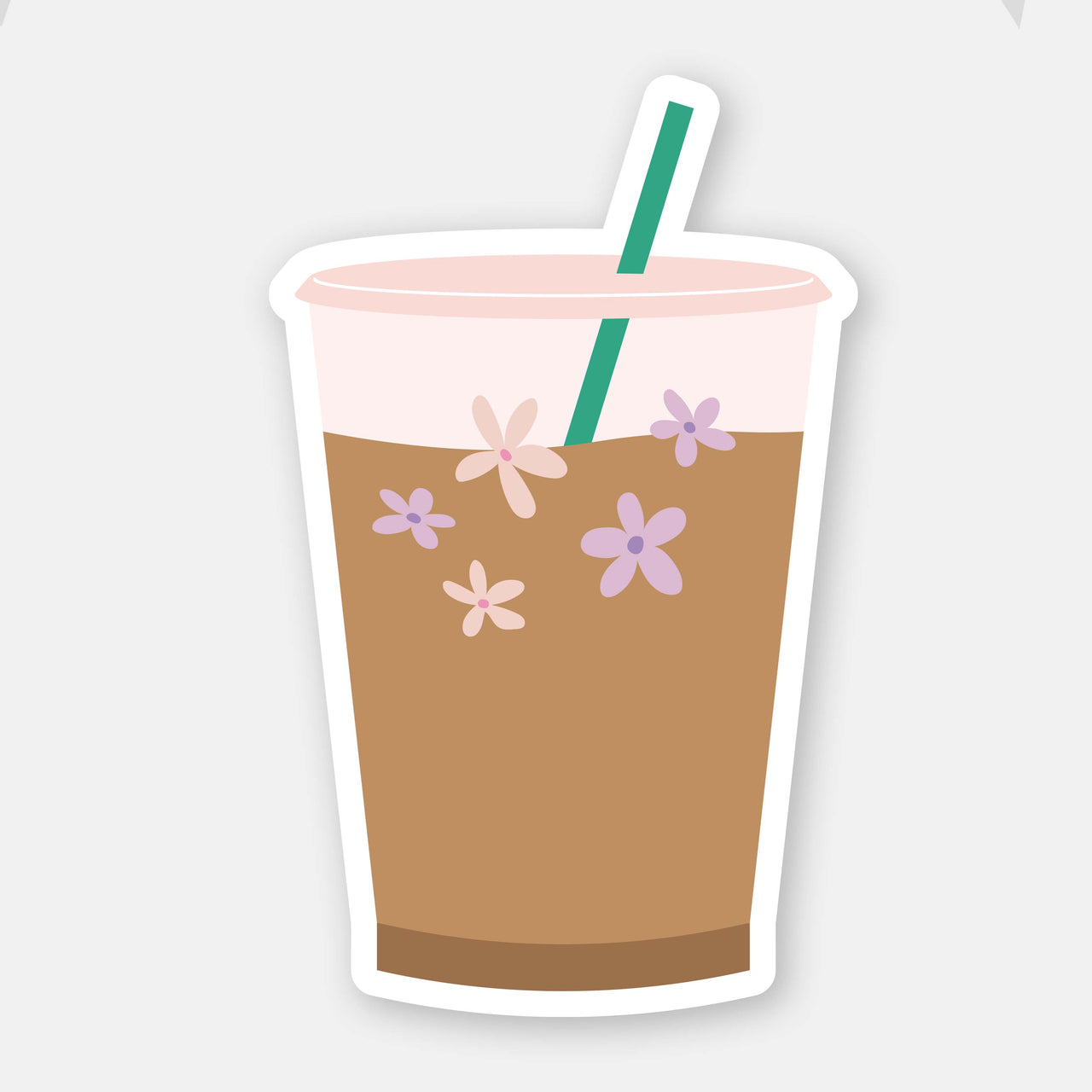 Iced Coffee Vinyl Sticker