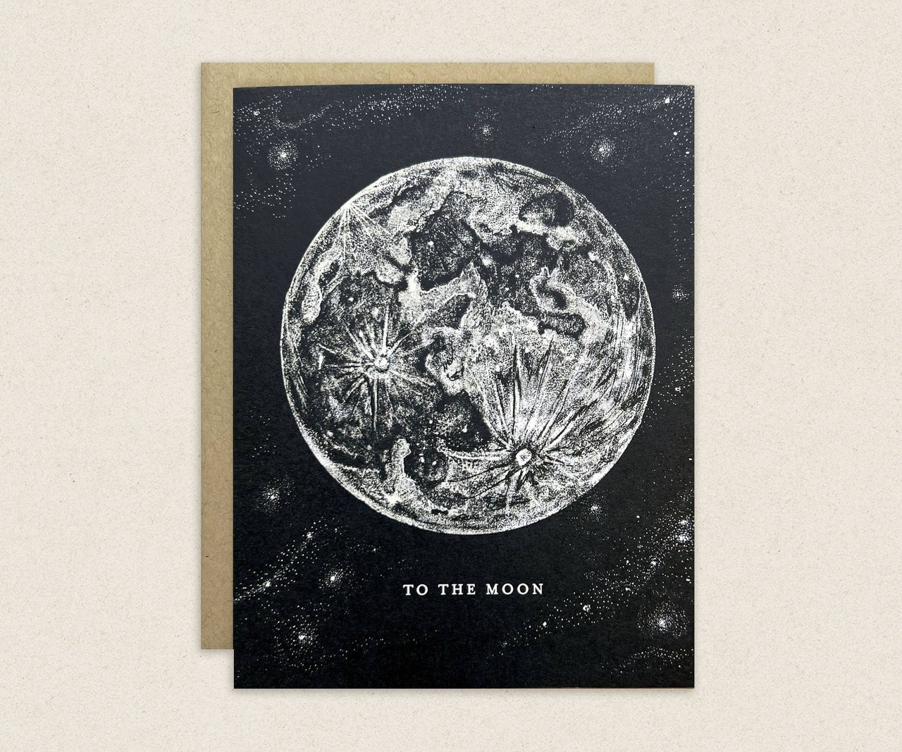 To The Moon Greeting Card