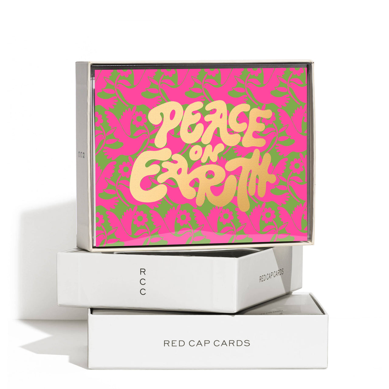 Neon Doves holiday greeting card: Singles