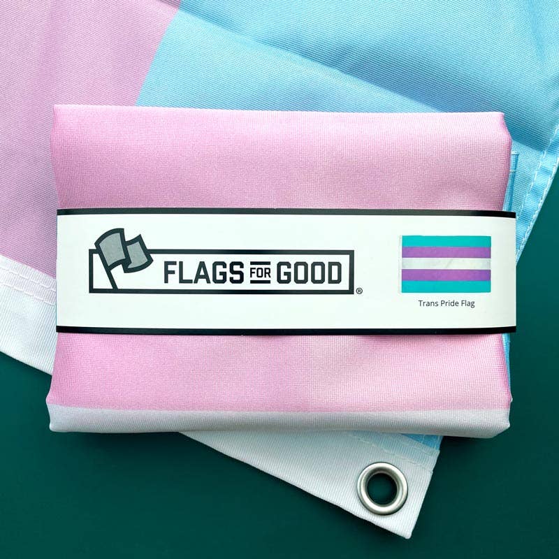 Transgender (Trans) Pride Flag: (L) 3ft x 5ft Single Sided