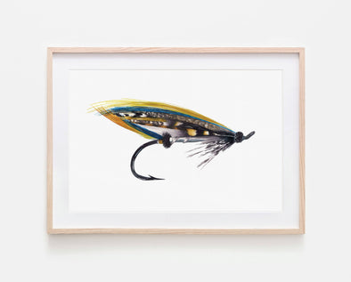 Salmon Fly Art Print: 11x14