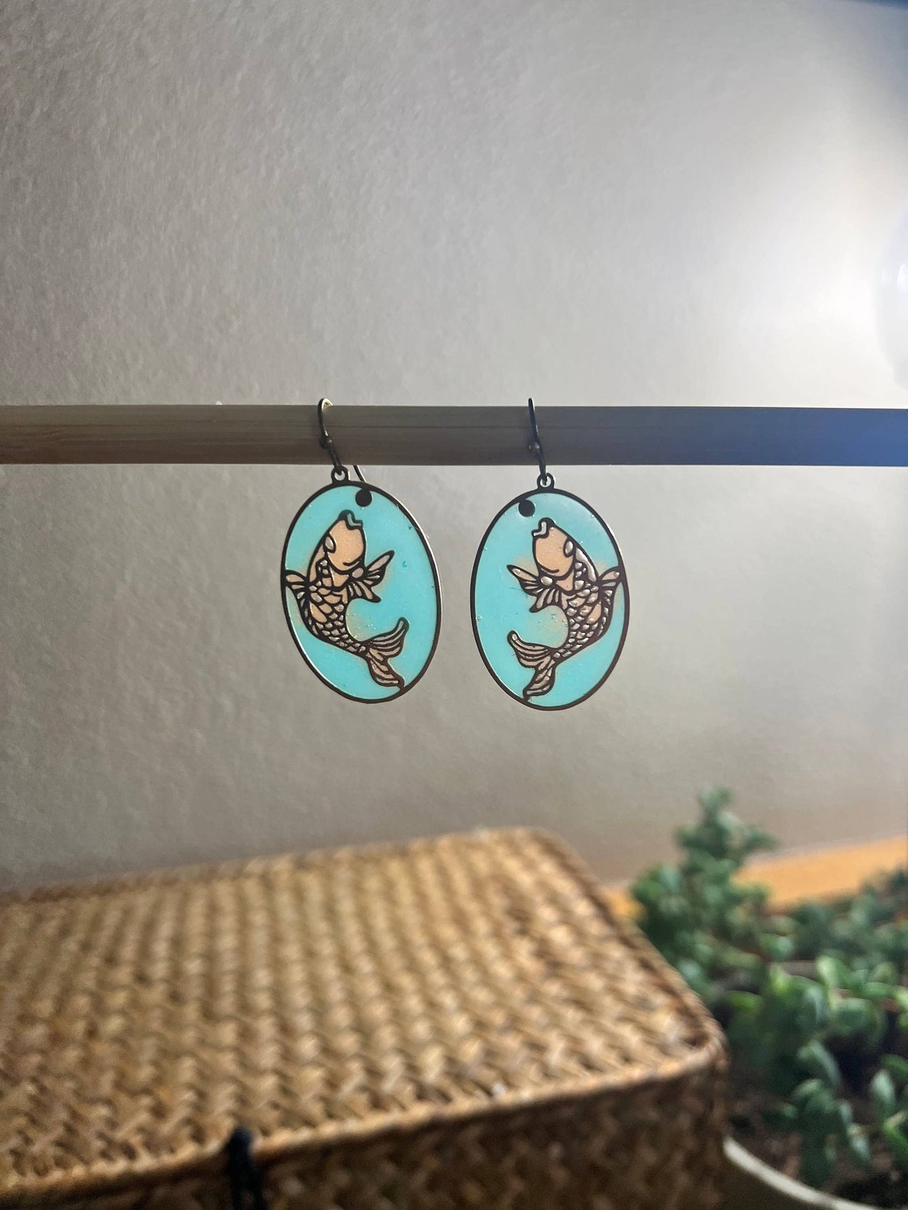 Rise // Stained Glass Resin Earrings