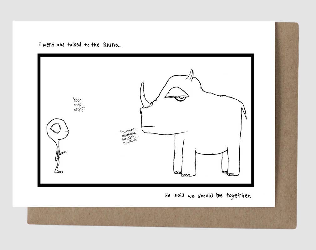 The Rhino Greeting Card