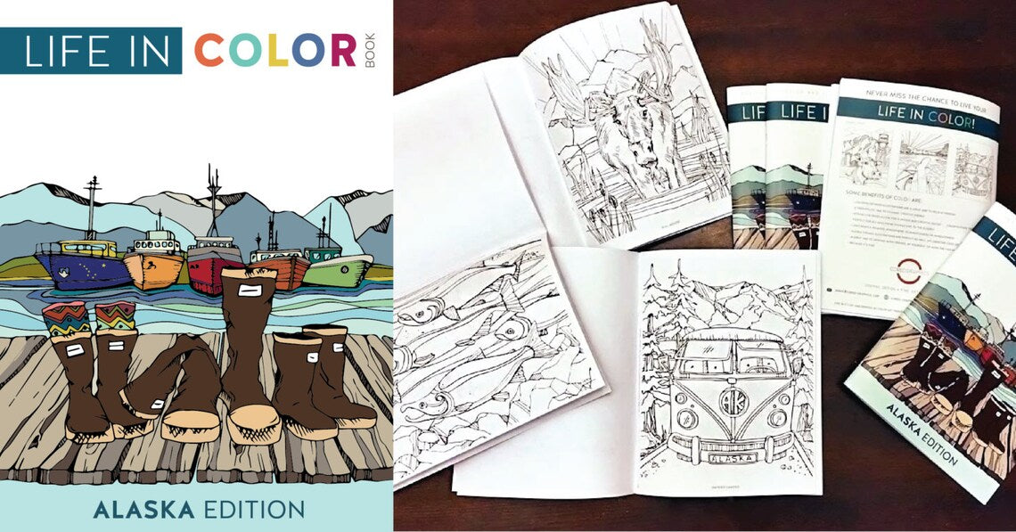 Life in Color - Alaska Coloring Book