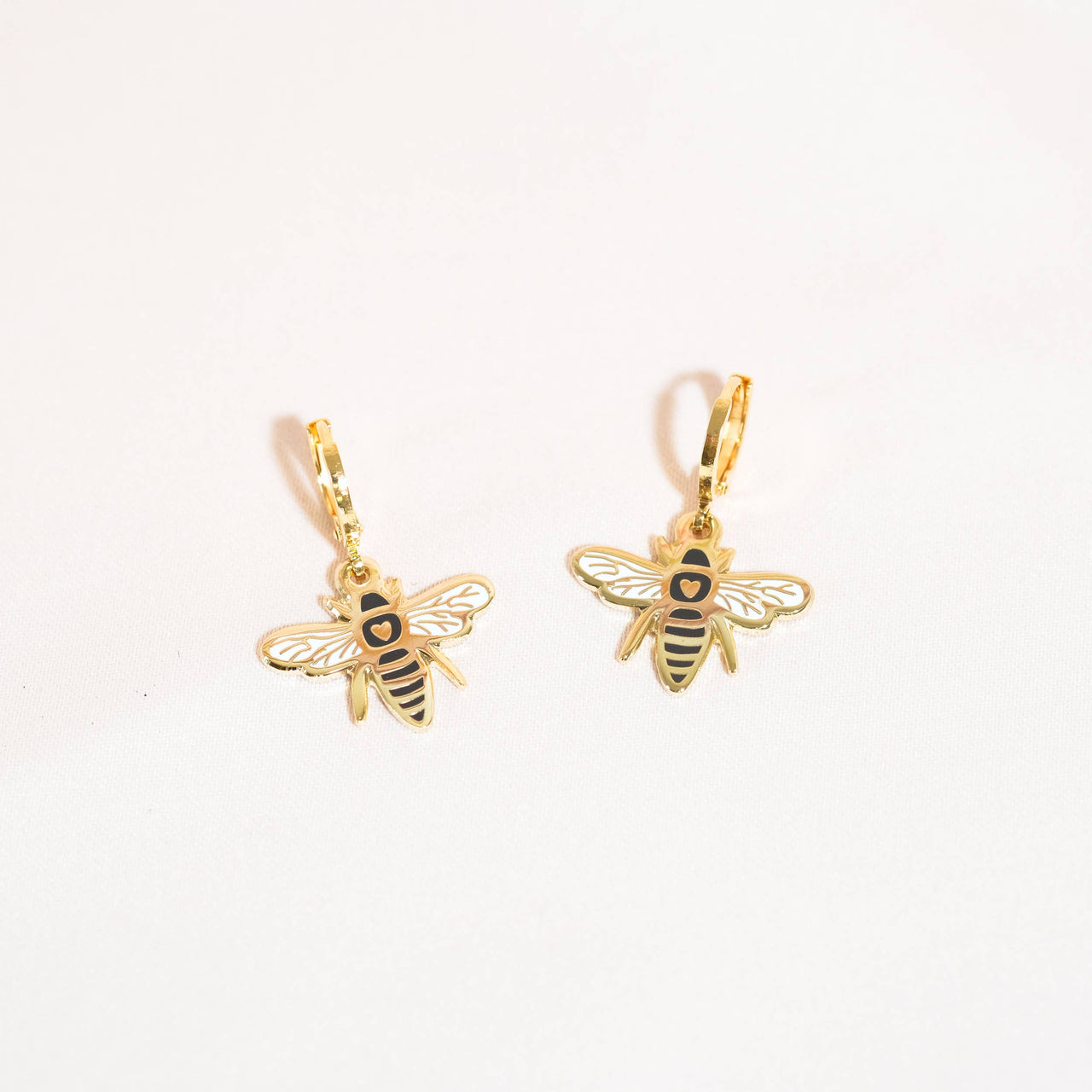 Bee Huggie Hoop Earrings