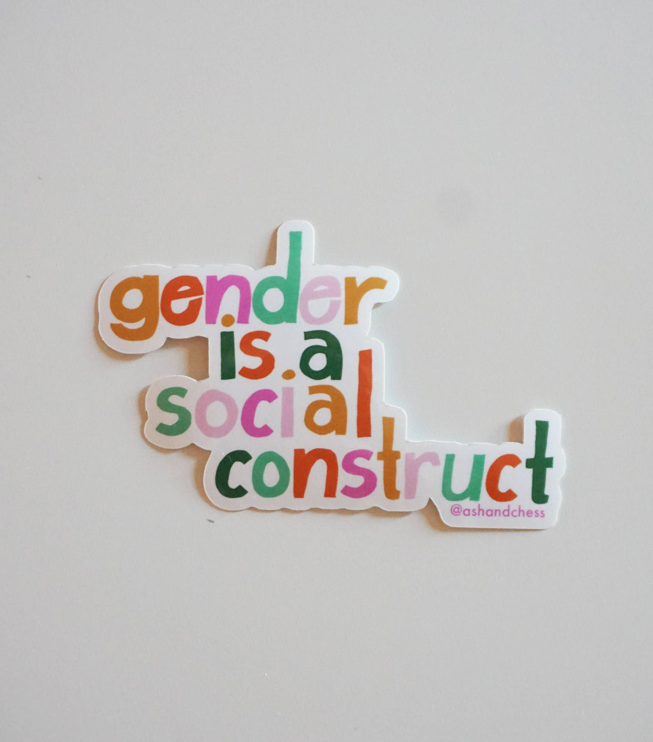 Gender is a Social Construct Sticker