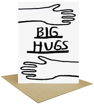 Big Hugs Letterpress Card