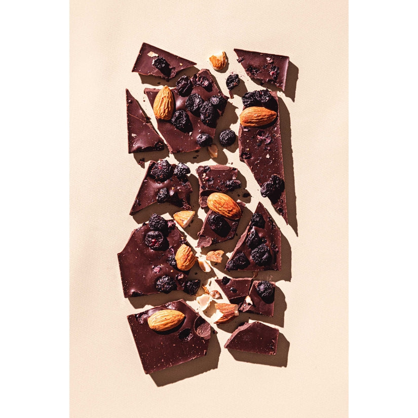 Vegan Organic Dark Chocolate Blueberry Almond - Beauty